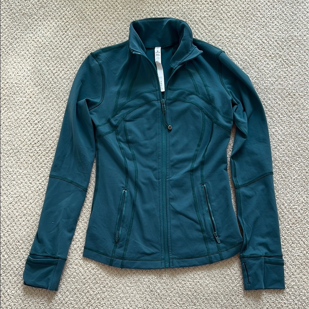 Lululemon Athletica Blue Utility Jacket Fitted Zip-Up